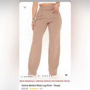 XS Woman’s Celine Belted Wide Leg Pant (BRAND NEW WITH TAG)